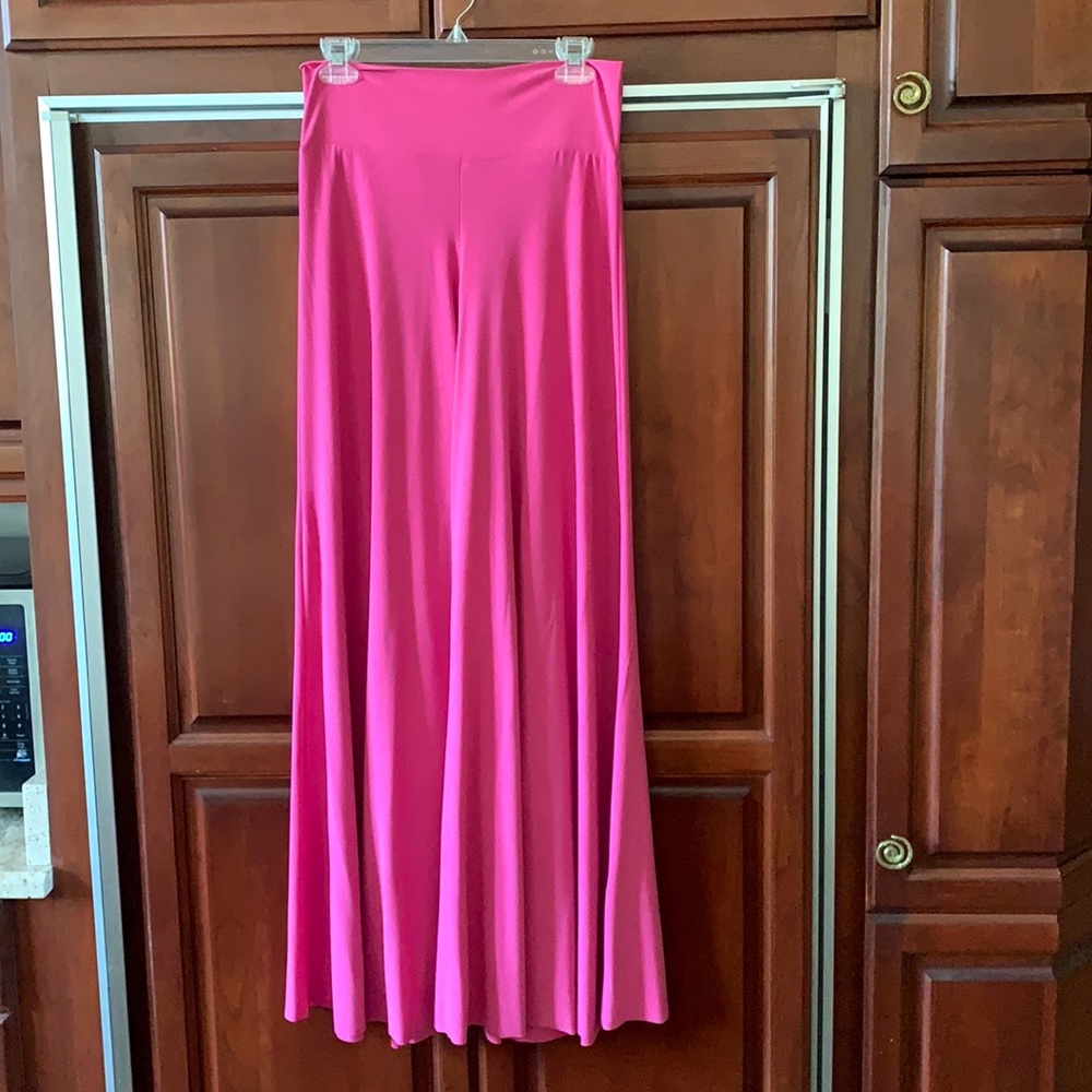 Hot pink wide leg pants